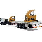3 axles 40ft side lift trailers0